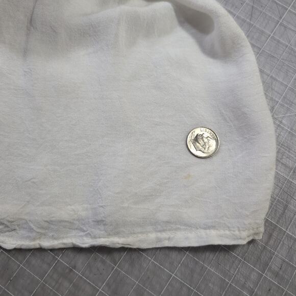 Raviya pale pink V-neck lace trim, drawstring beach/swim cover up, size small - Picture 8 of 10